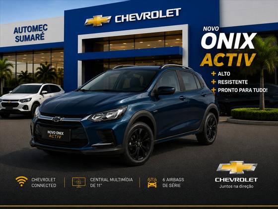 CHEVROLET ONIX 1.0 TURBO FLEX ACTIV AUTOMÁTICO CHEVROLET ONIX 1.0 TURBO FLEX ACTIV AUTOMÁTICO